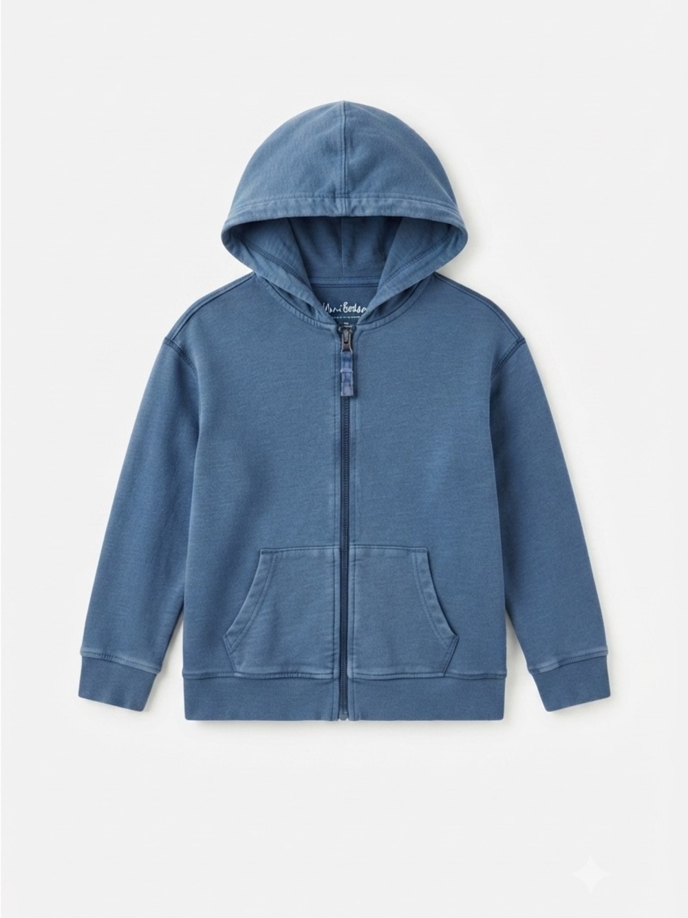Mini Boden Blue Zip-Up Hoodie Jacket